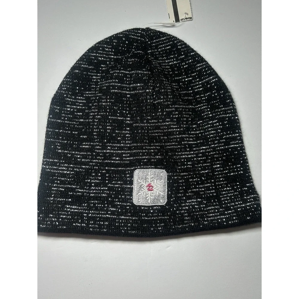 Billabong Winter Beanie Women's Black Sparkle Warm Ski Snow